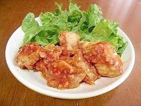 豚ヒレ肉のチリソース炒め